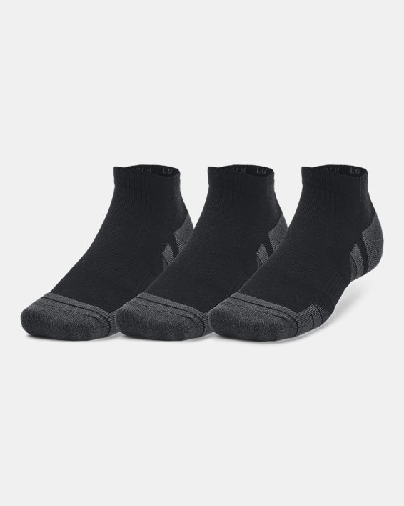 Unisex UA Performance Tech 3-Pack Low Cut Socks in Black image number 0